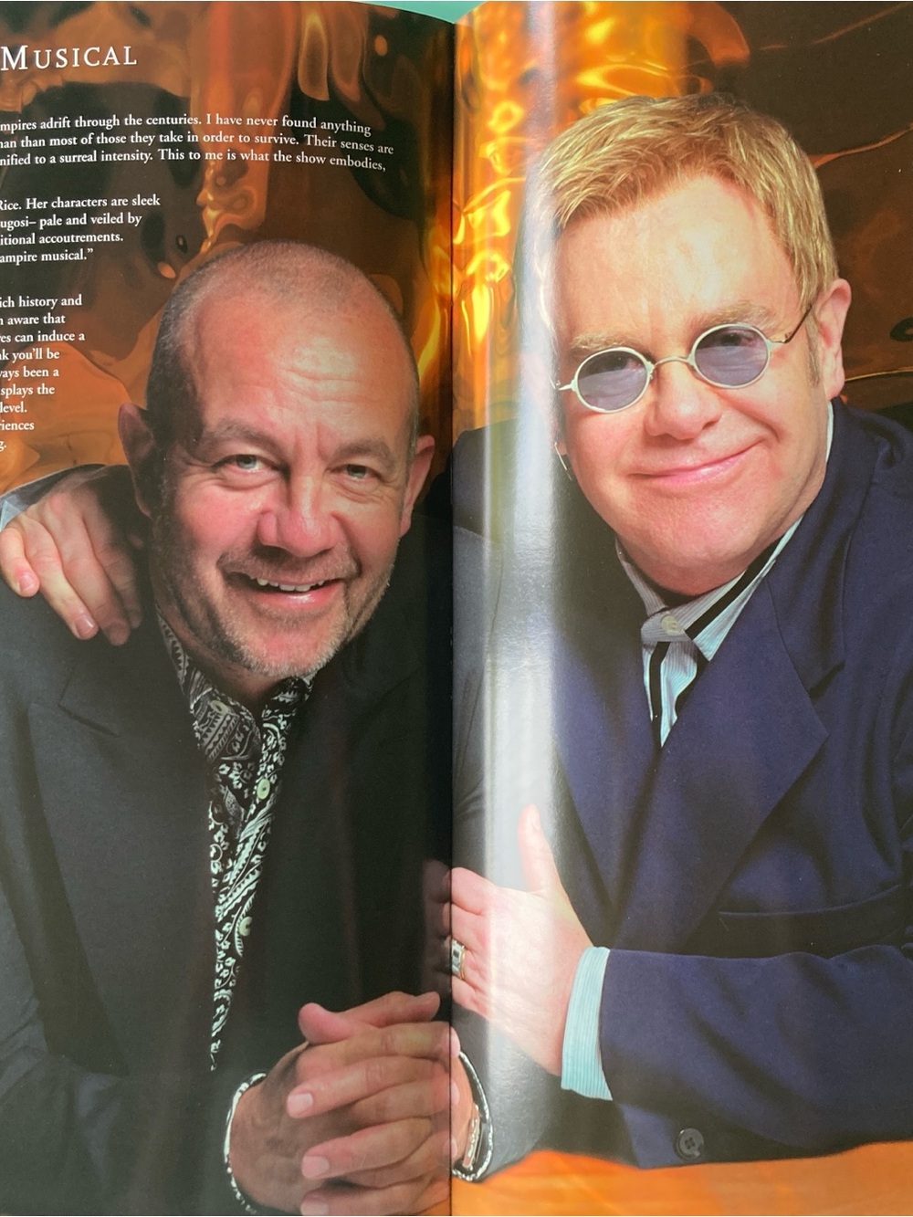 LESTAT Large Souvenir Program Music By Elton John - HUGH PANARO CAROLEE CARMELLO - Picture 6 of 7
